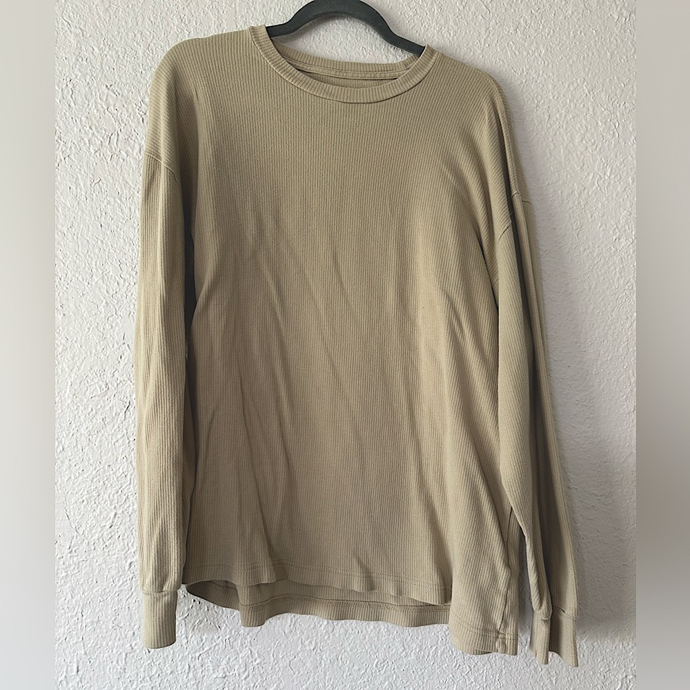 Abercrombie & Fitch Ribbed Long Sleeve Top